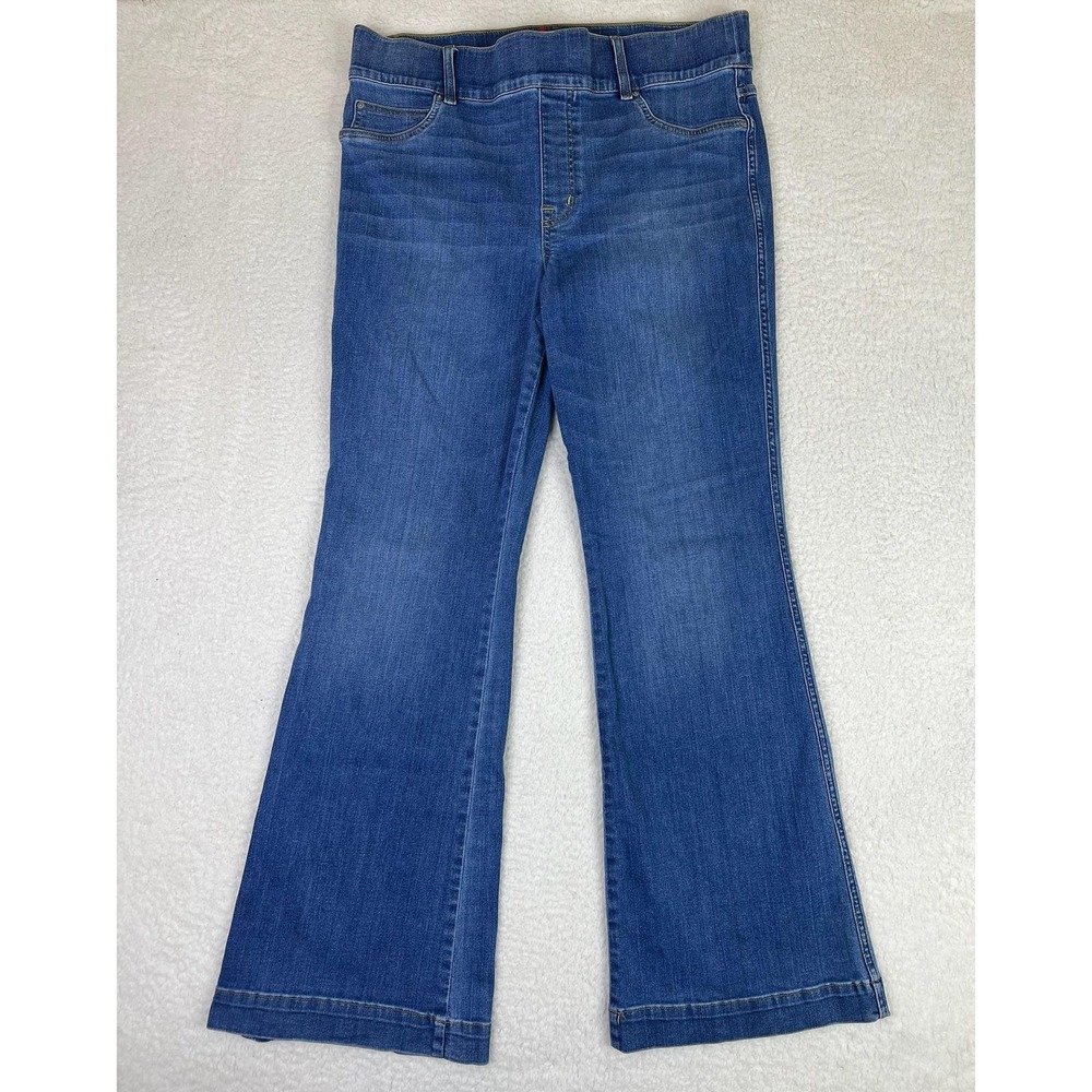 Spanx Bootcut Jeans Womens 1X Petite Vintage Indigo High Rise Stretch 20456Q